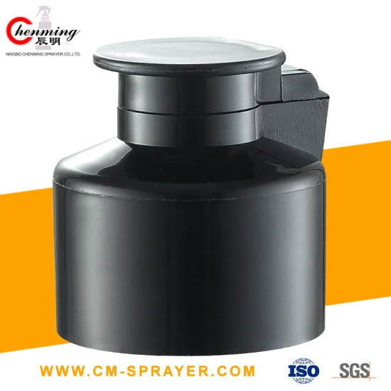 Yuyao produce tappi per revolver in plastica bianca 20/410 24/410 28/410 di alta qualità con coperchio ribaltabile per bottiglie da spremere